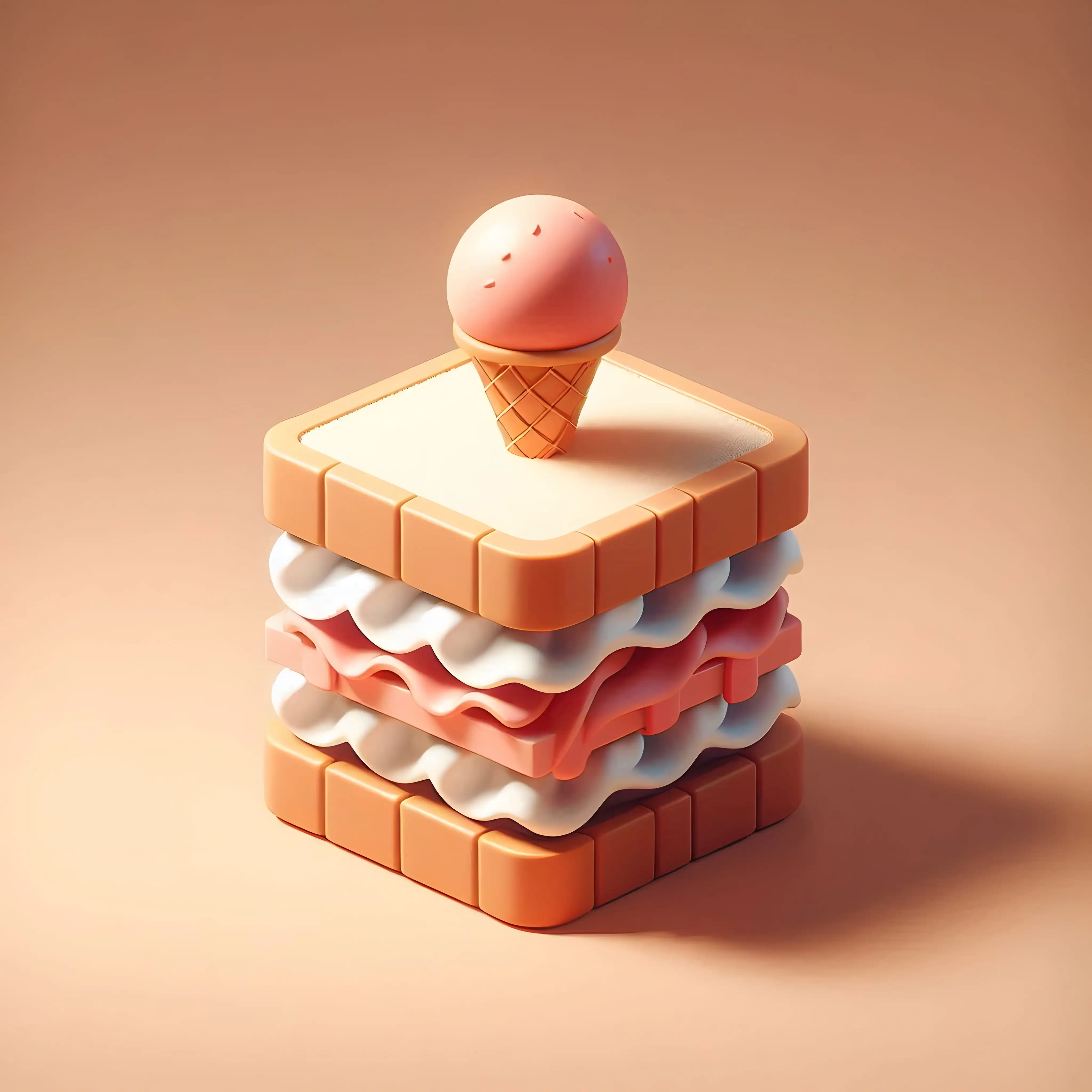 Sandwitch ice Crunch